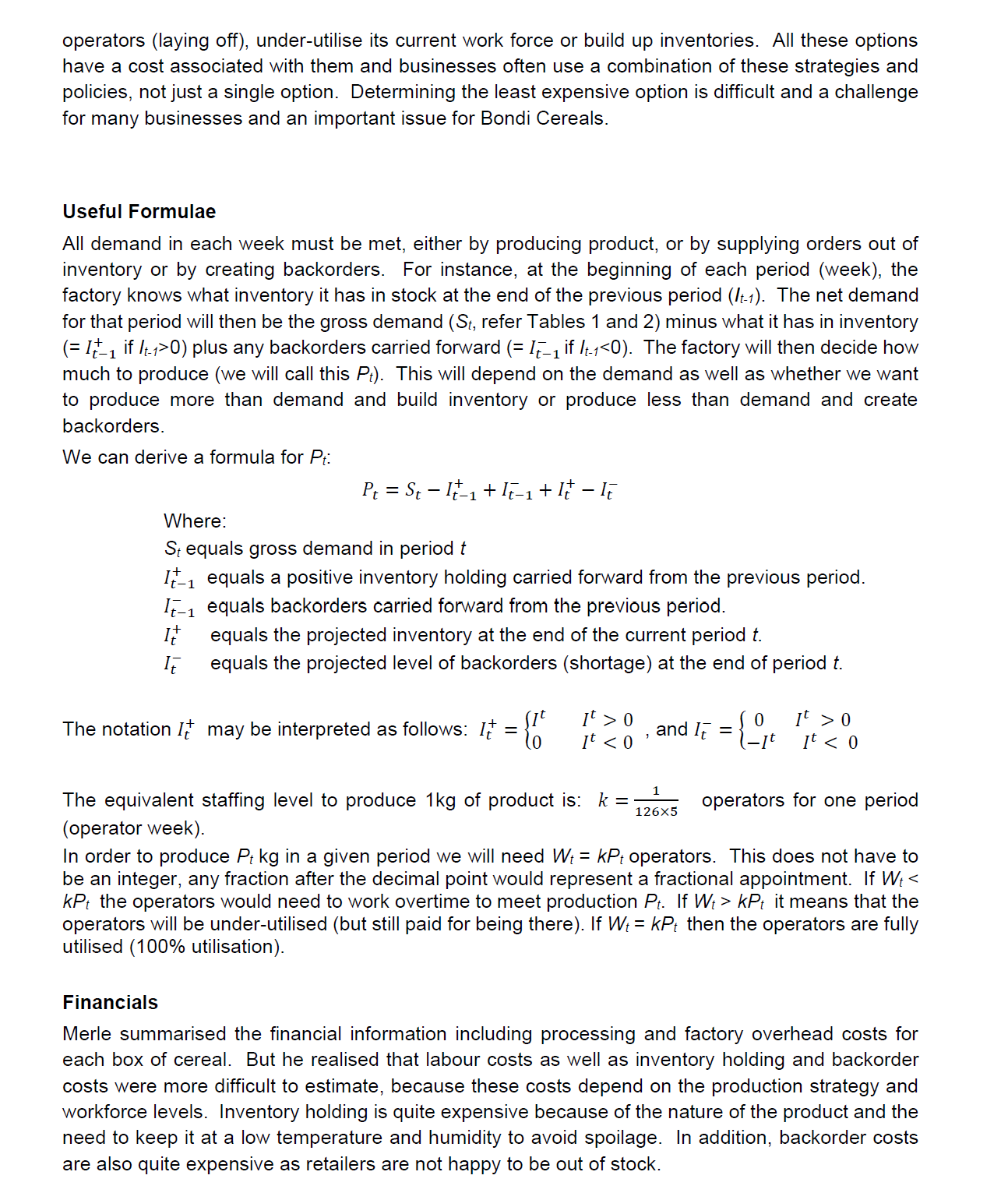MANF4100 Design and Analysis of Product-Process