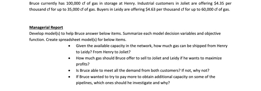 Figure 1 Gas pipeline network for Old Dominion