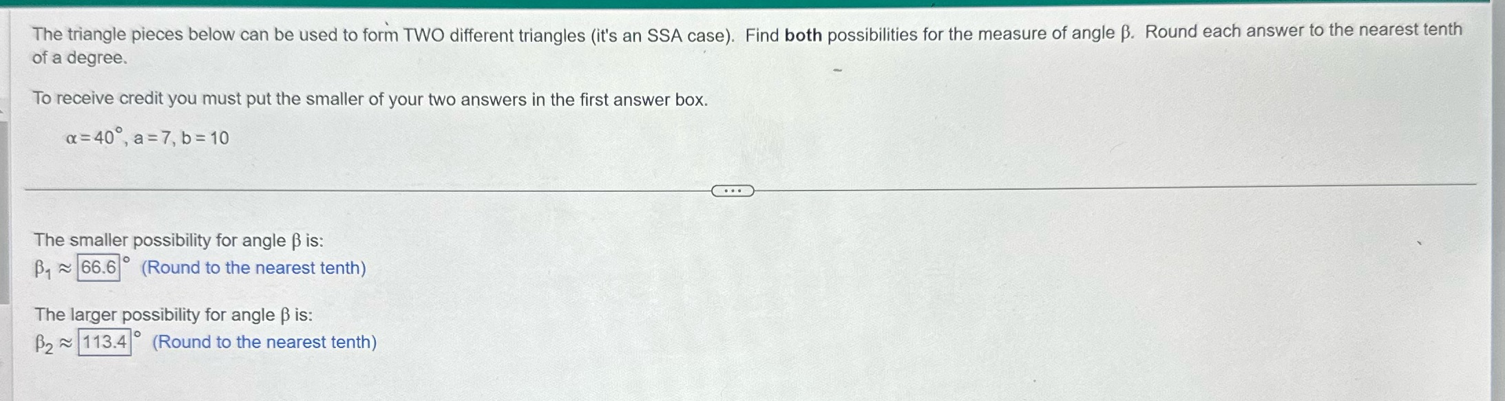 1. Is this correct rounding? The triangle pieces
