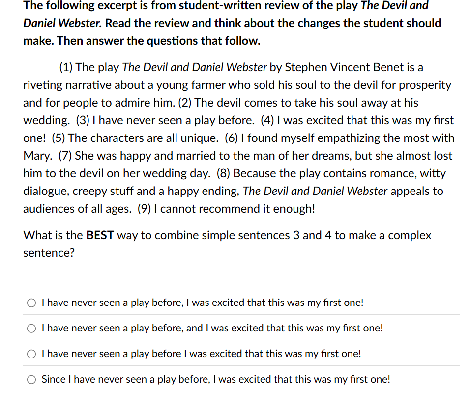 Answer? The following excerpt is from