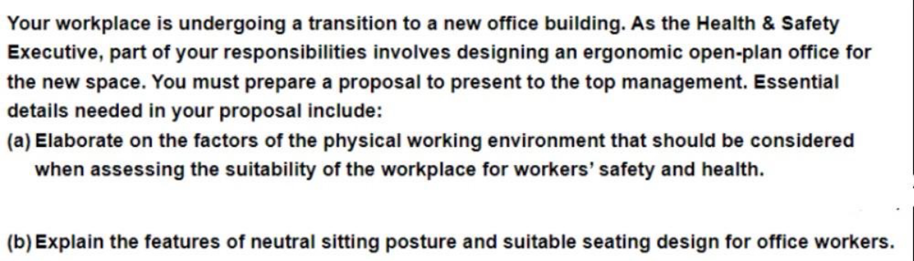 ergonomic and human factor Your workplace is