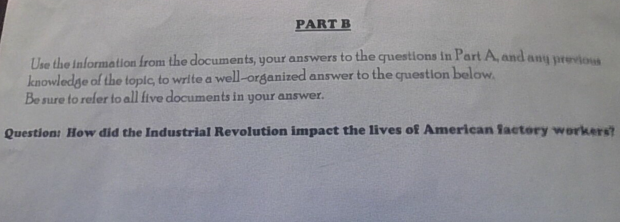 I need the answer PART B Use the information from