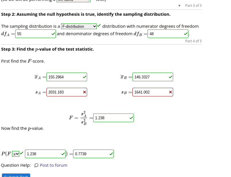 A researcher wishes to test if the variance of