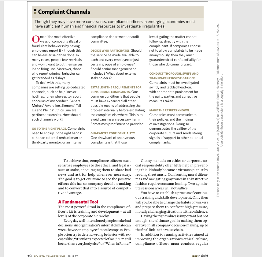 COMPLIANCE IN CONTEXT Navigating the Realities