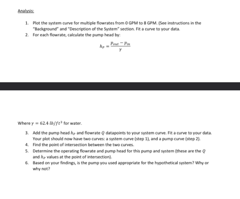 For this lab, a hypothetical system is created so