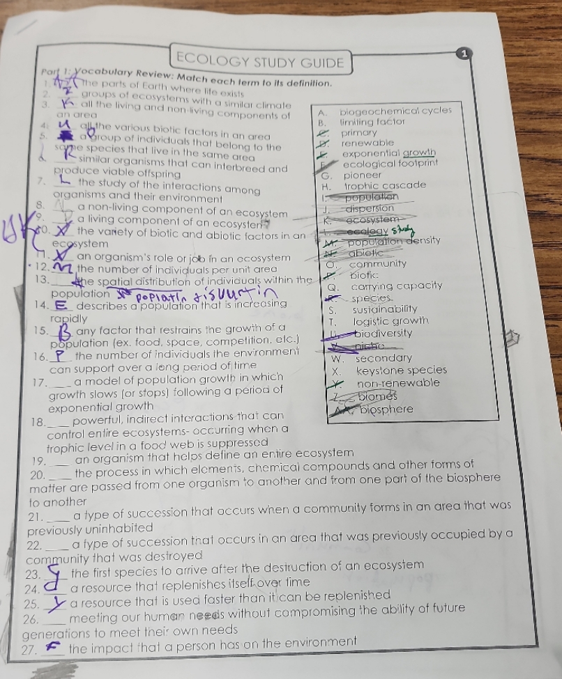 a model of populating growth in which growth