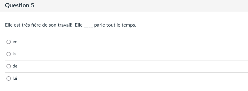 Bonjour need some help with some intermediate
