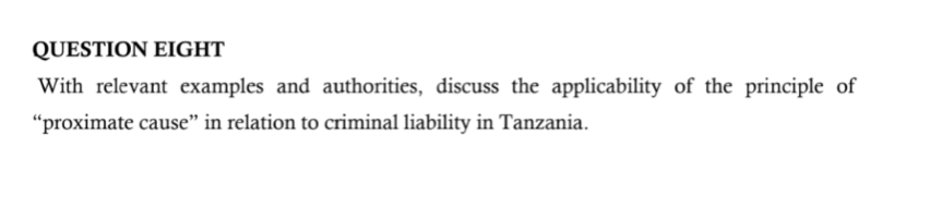 QUESTION EIGHT With relevant examples and