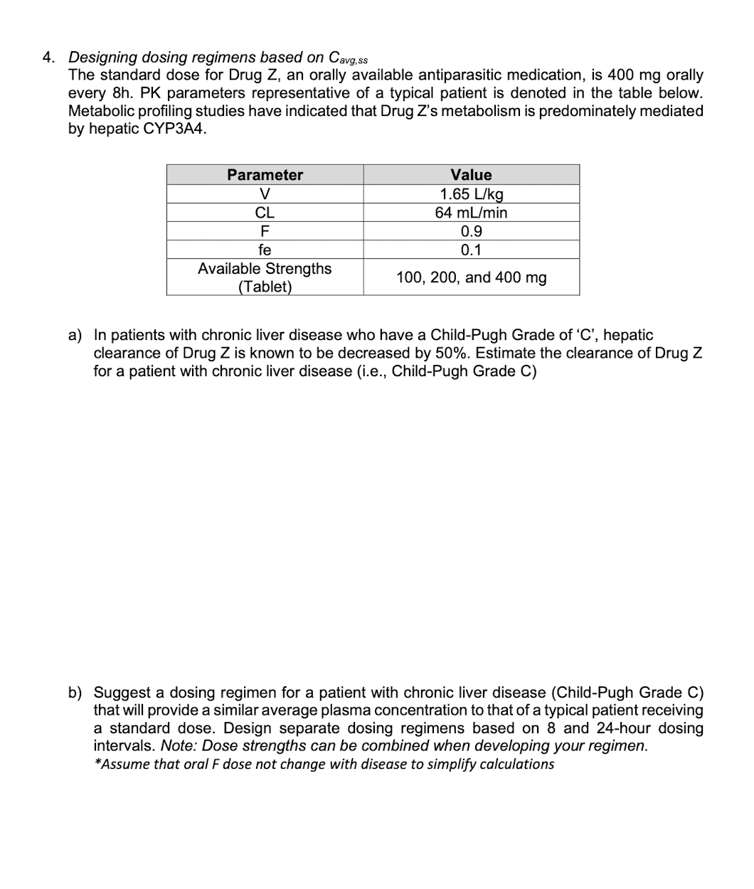 4. Designing dosing regimens based on Cavg,ssThe