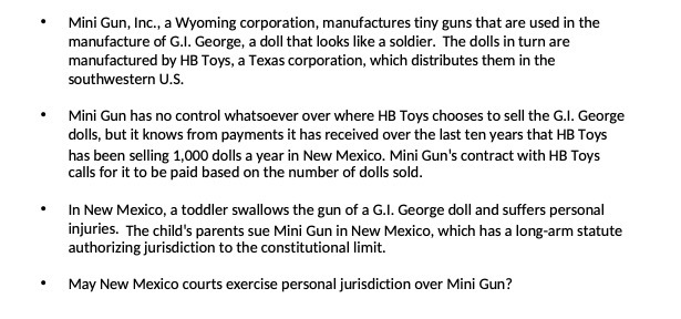 . Mini Gun, Inc., a Wyoming corporation,