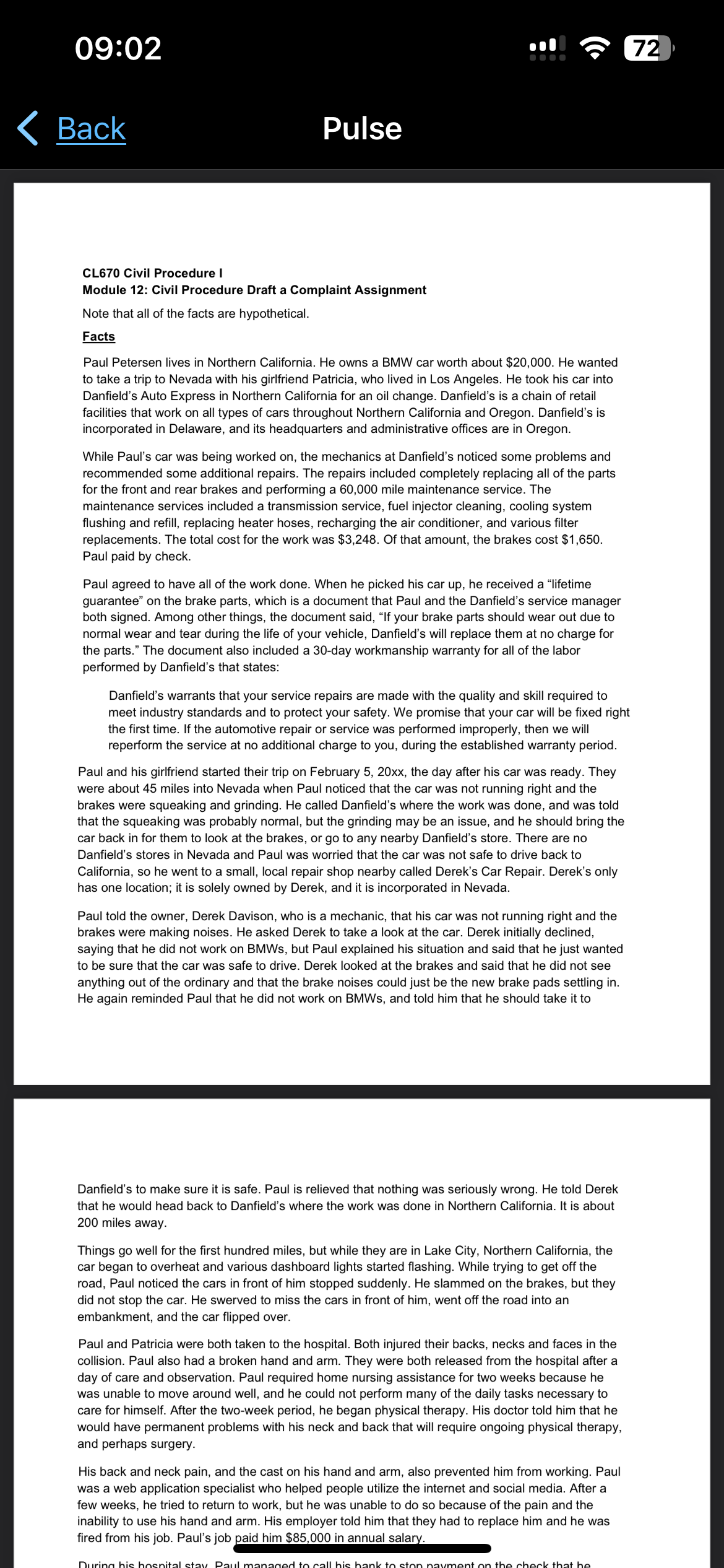 CL670 Civil Procedure | Module 12: Civil