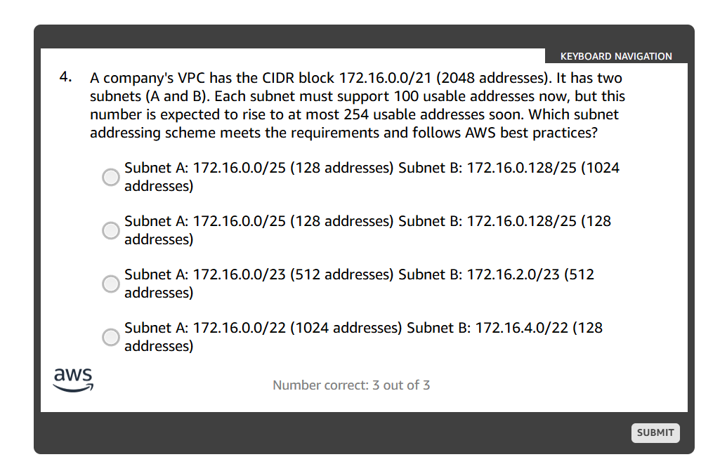 answer KEYBOARD NAVIGATION 4. A company's