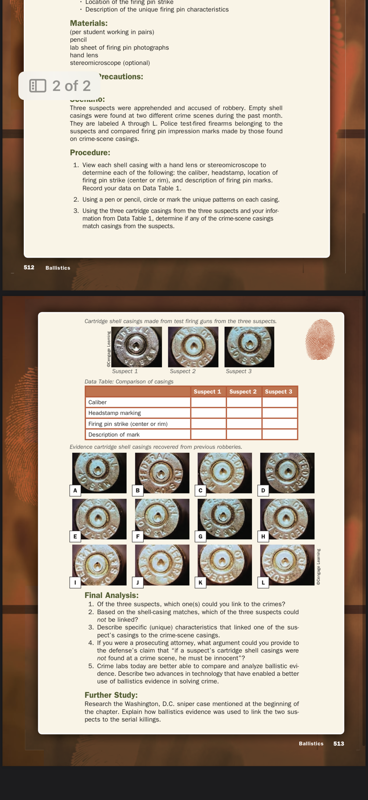 Ch. Obj. 17.2, 17.3, 17.4, and 17.6 FIRING PIN