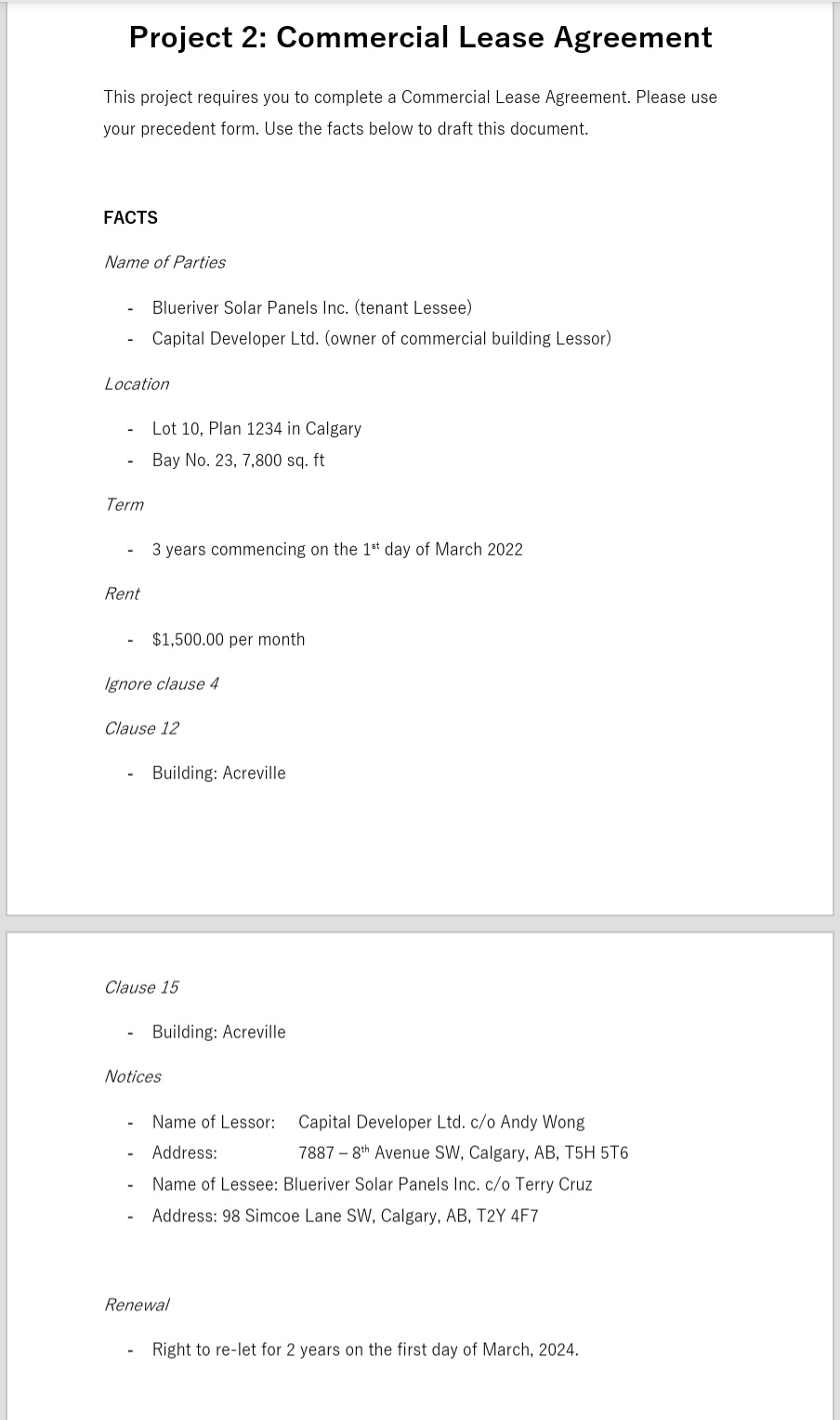 Would like to see an example of how this project