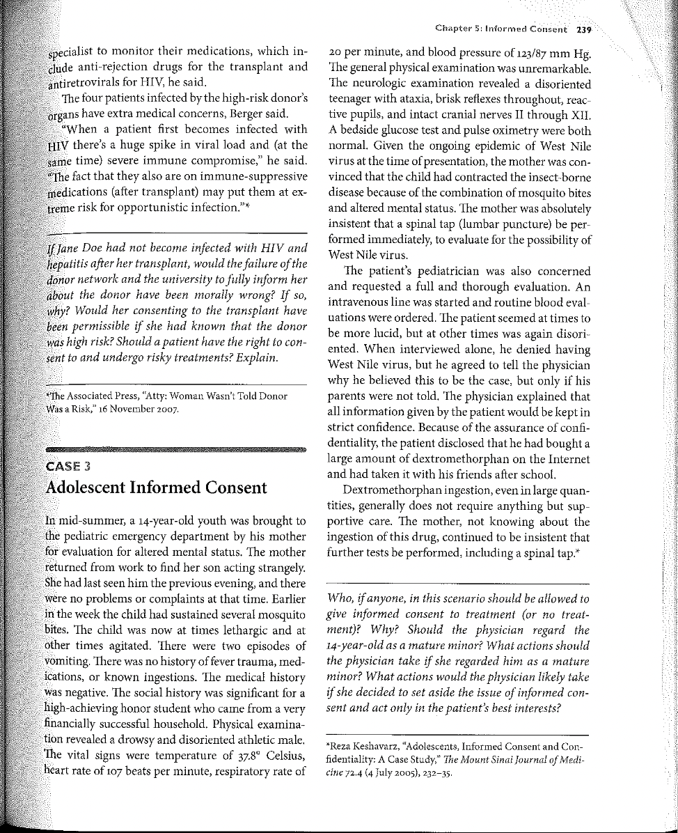 Chapter 5: Informed Consent 239 specialist to