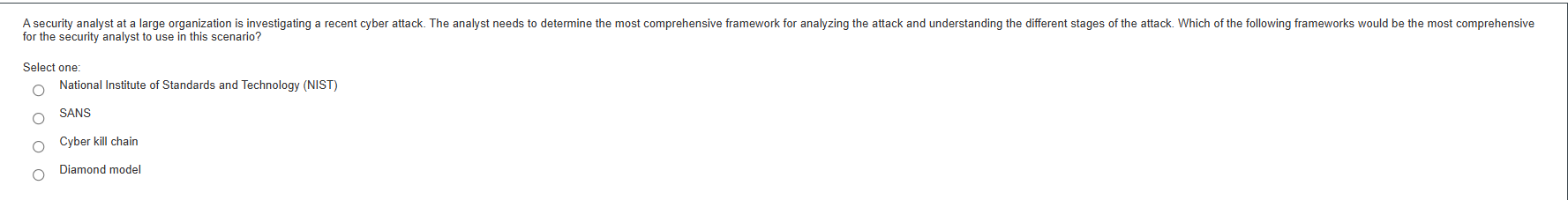 sd2 for the security analyst to use in this