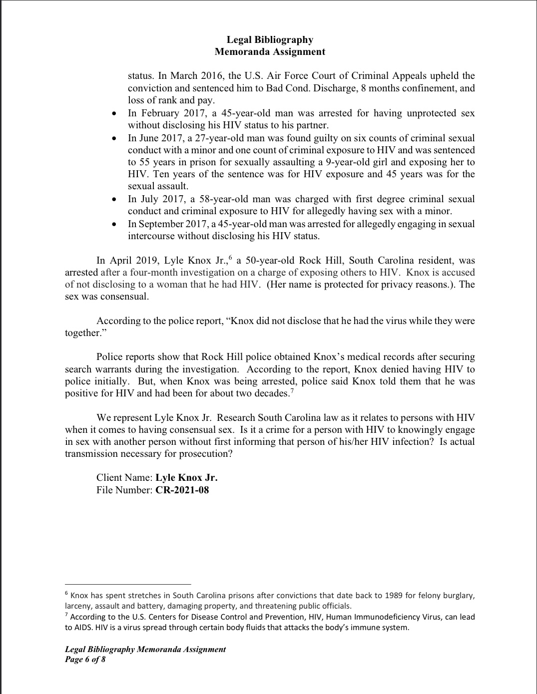 Legal Bibliography Memoranda Assignment The