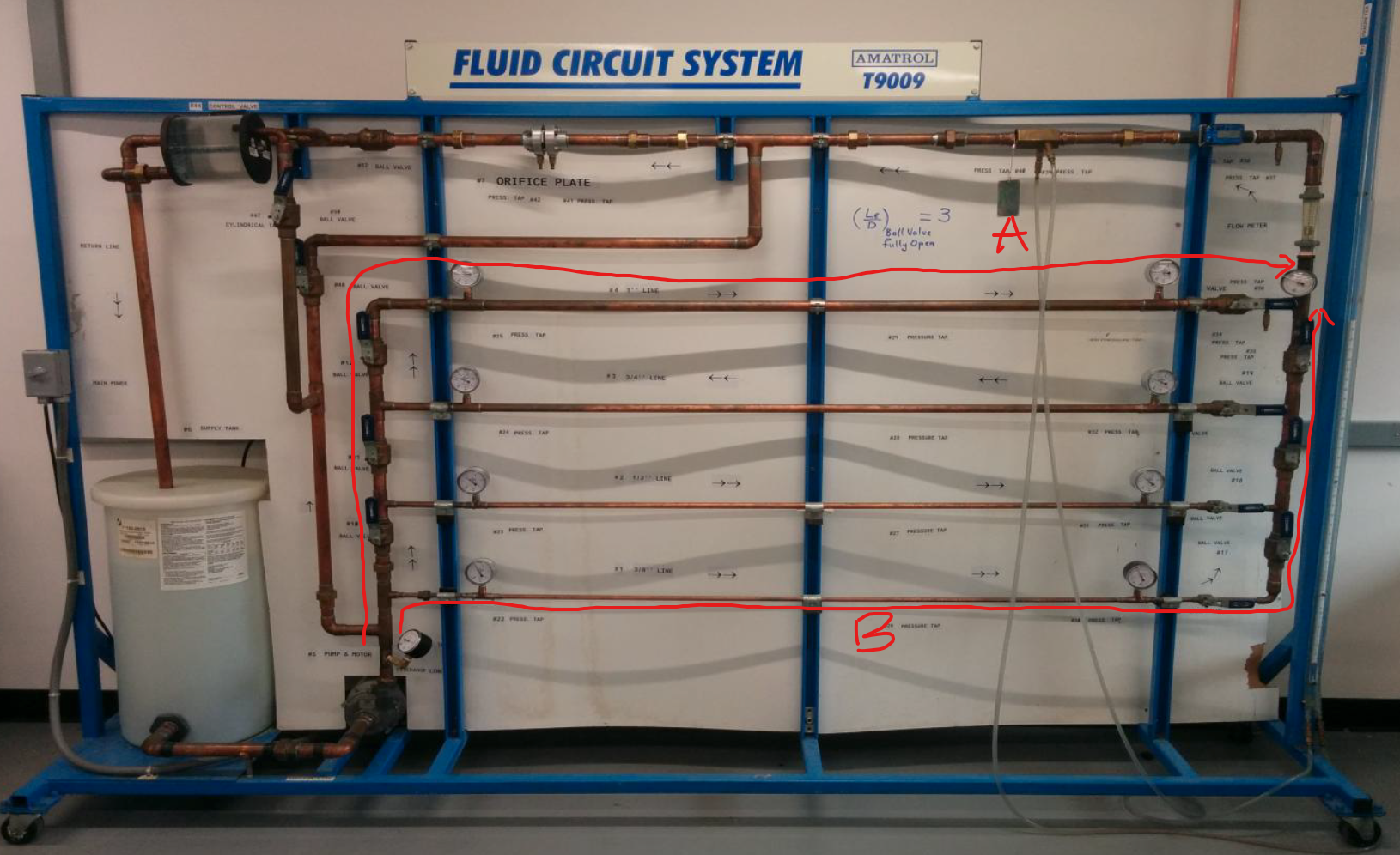 FLUID CIRCUIT SYSTEM AMATROL T9009 " ORIFICE