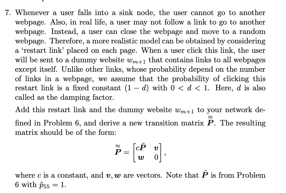 \fa 7. Whenever a user falls into a sink node,