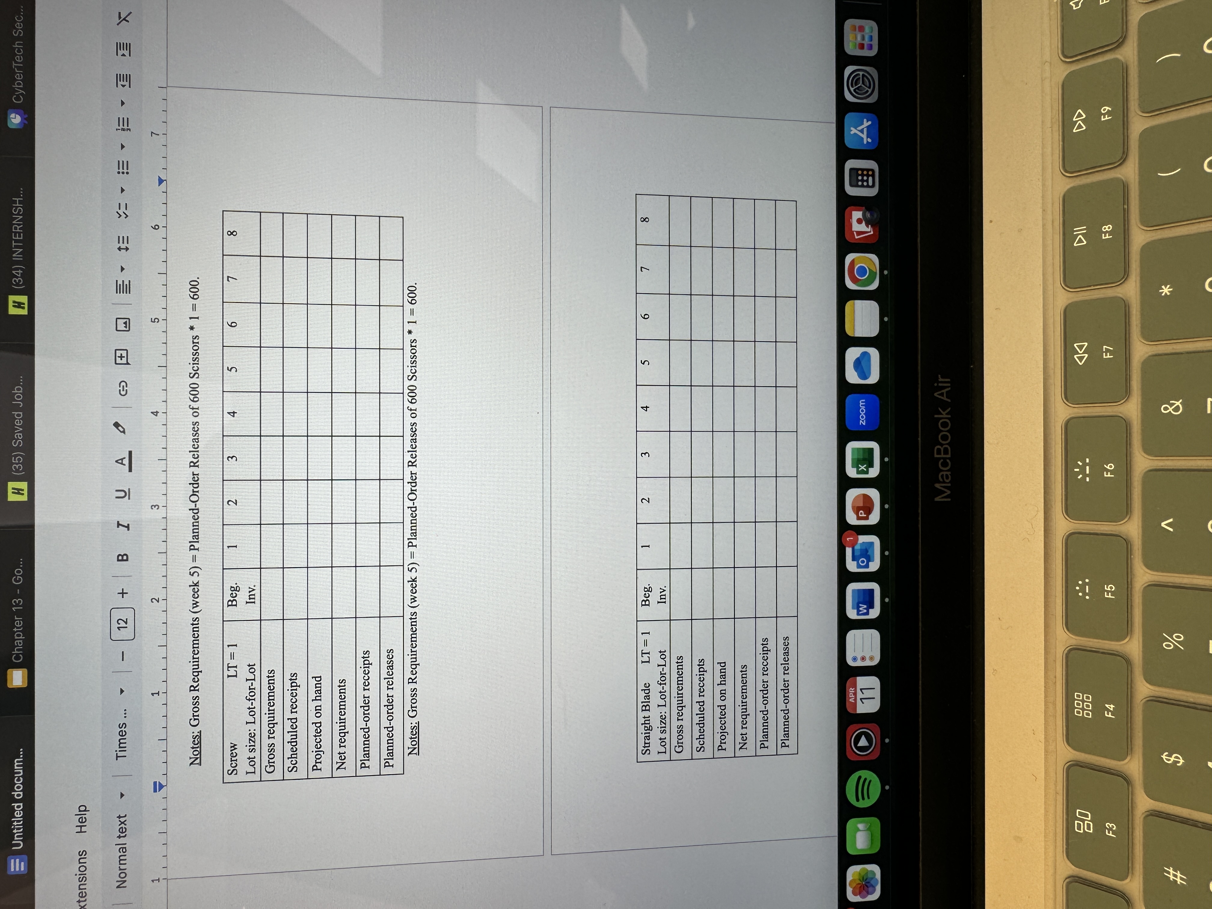 a. Draw a product structure tree (tree diagram)