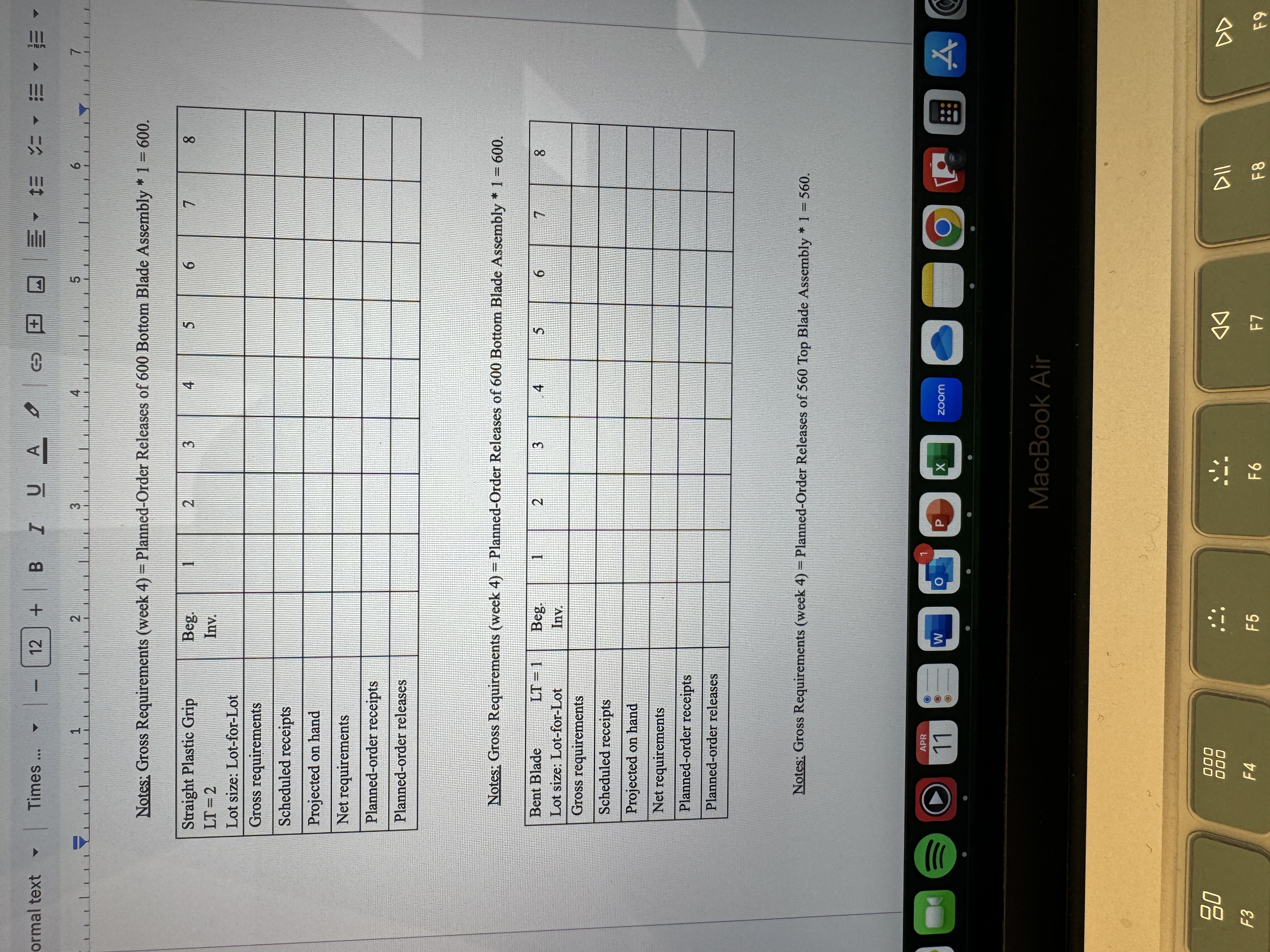 a. Draw a product structure tree (tree diagram)