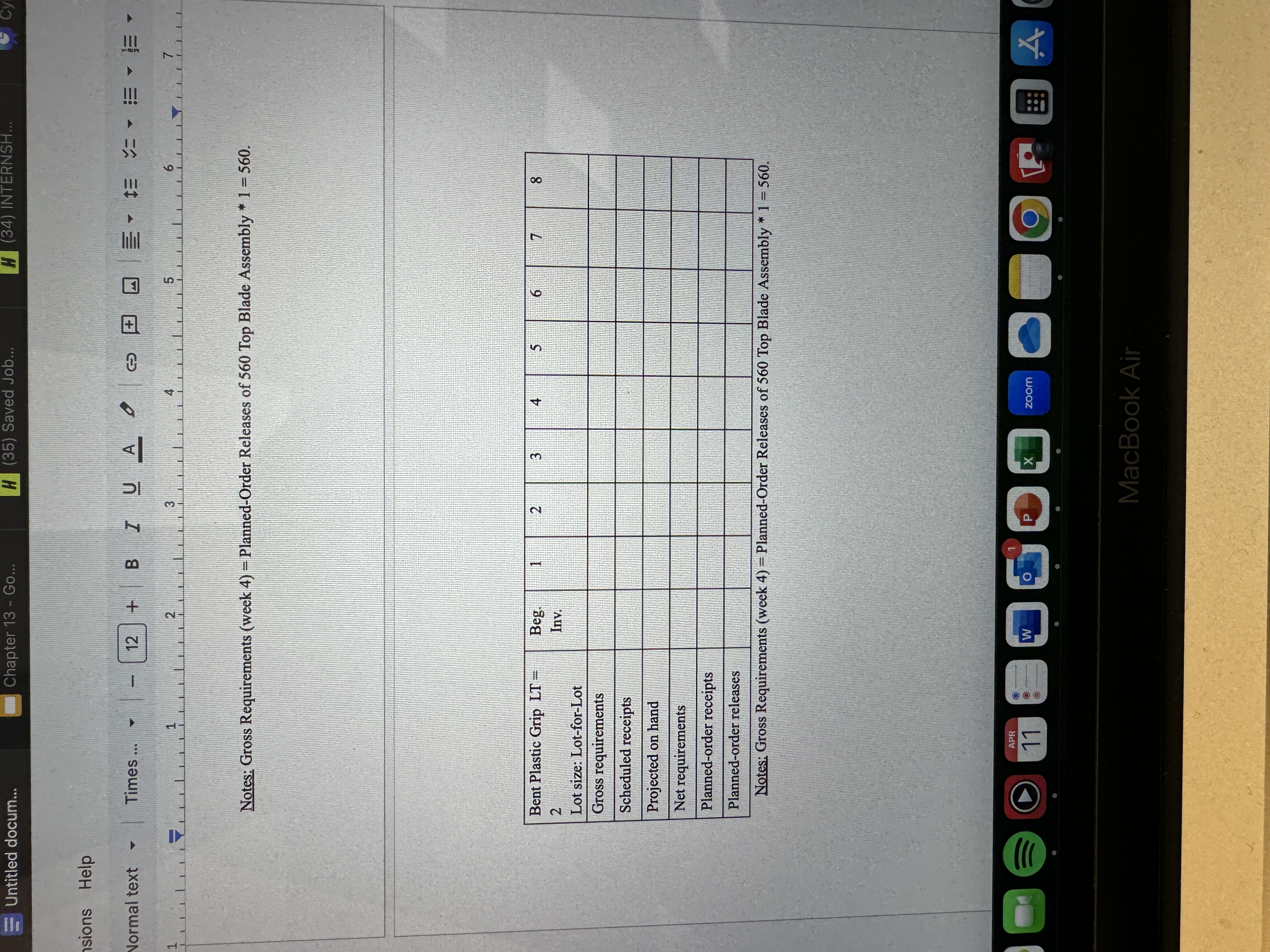 a. Draw a product structure tree (tree diagram)