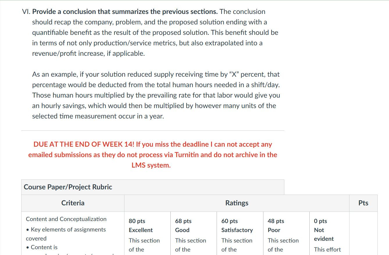 MIS 245 PAPER/COURSE PROJECT Course learning