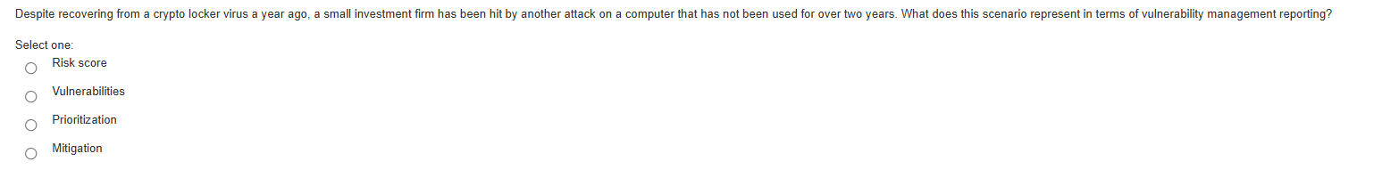 asd Despite recovering from a crypto locker virus
