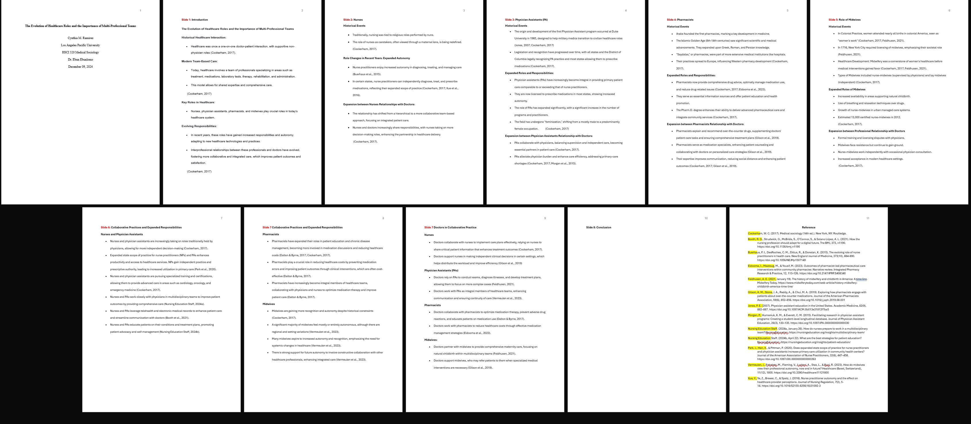 this is my slide show information, i need help