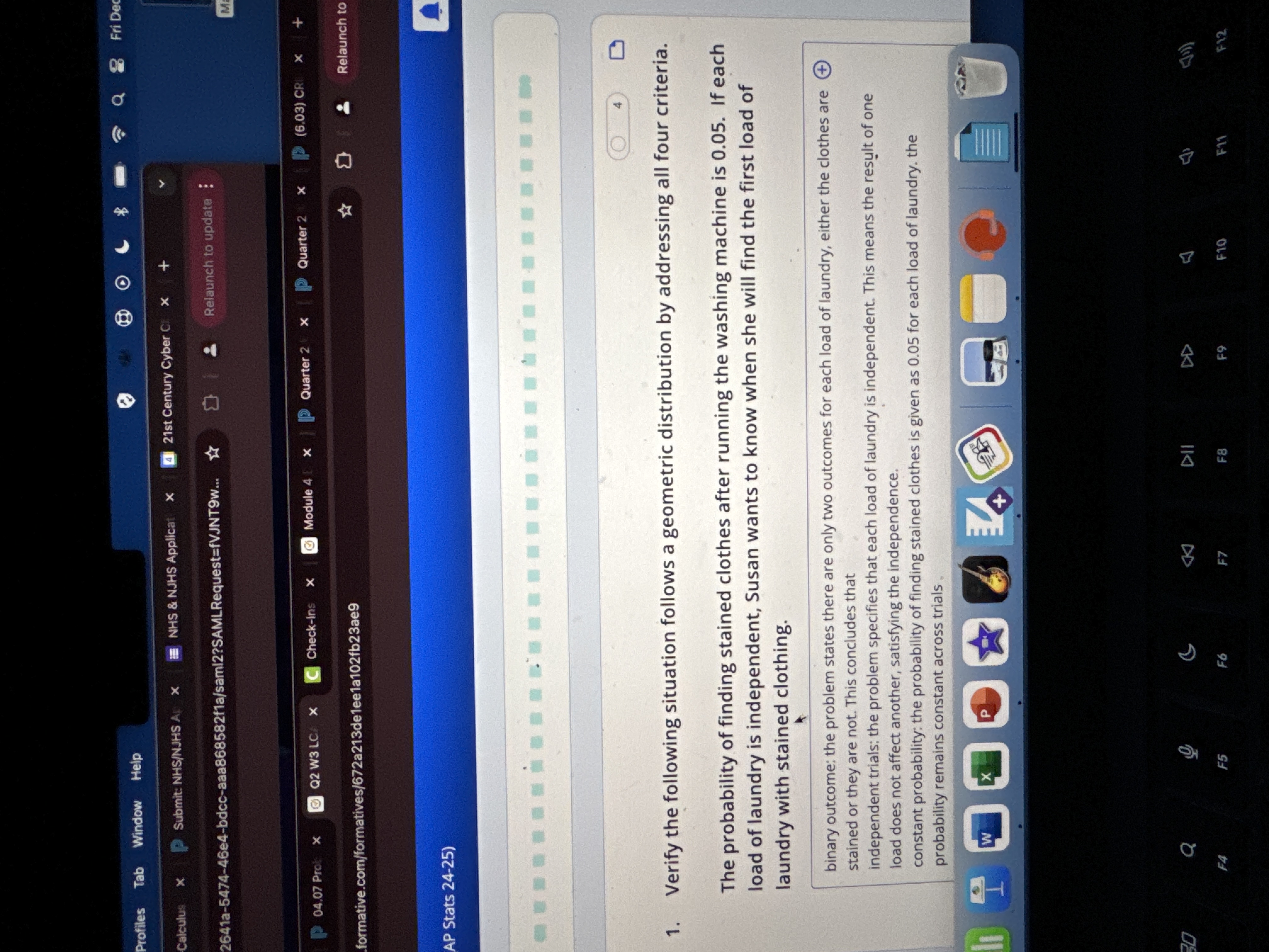 Q 8 Fri De Profiles Tab Window Help Calculus x