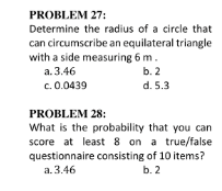 get solutions PROBLEM 27: Determine the radius of