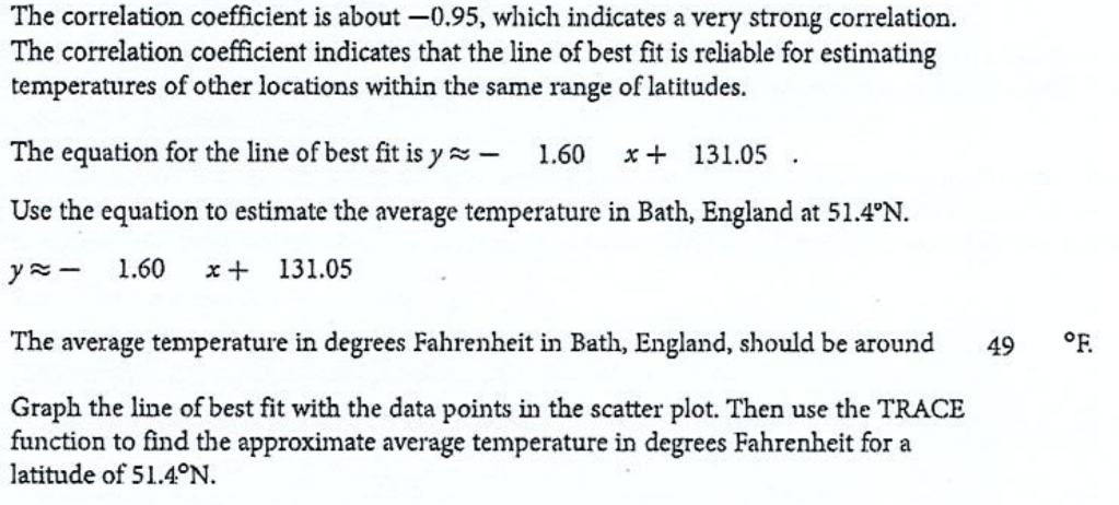 10.2 Fitting a Linear Model To Data. Answer All