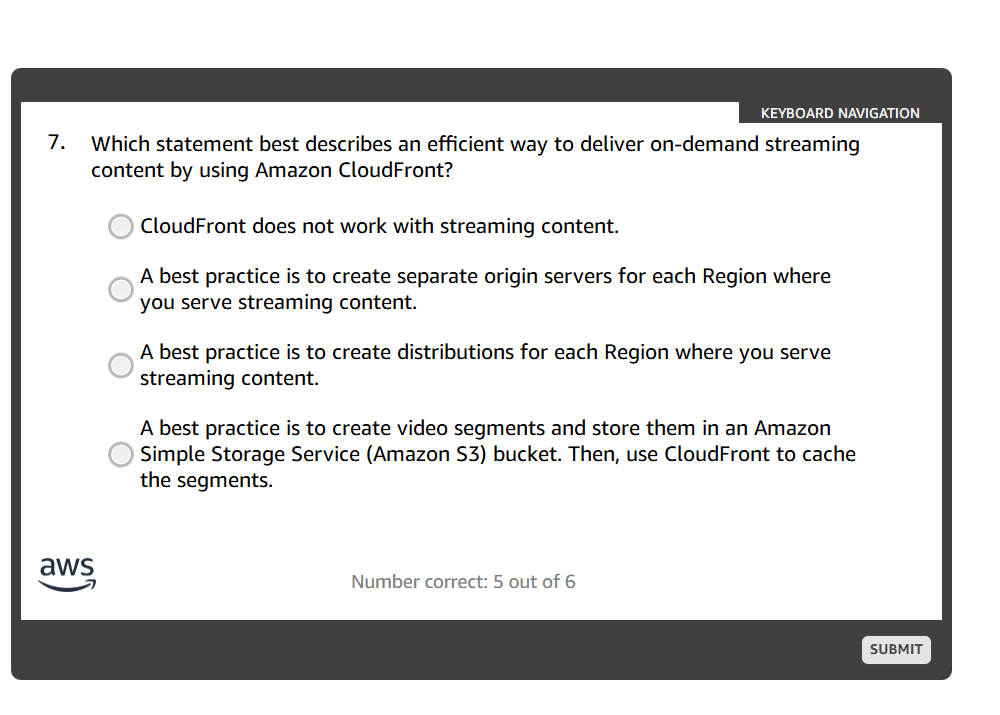 answer KEYBOARD NAVIGATION 7. Which statement