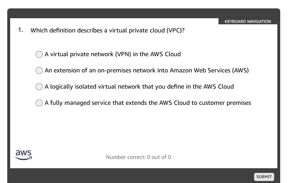 answer KEYBOARD NAVIGATION 1. Which definition