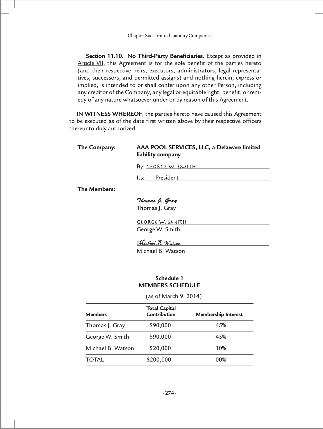 Exercise 6.1 Read the AAA Pool Services, LLC