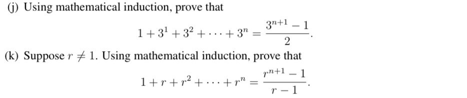 Answer the following questions: j and k. (j)