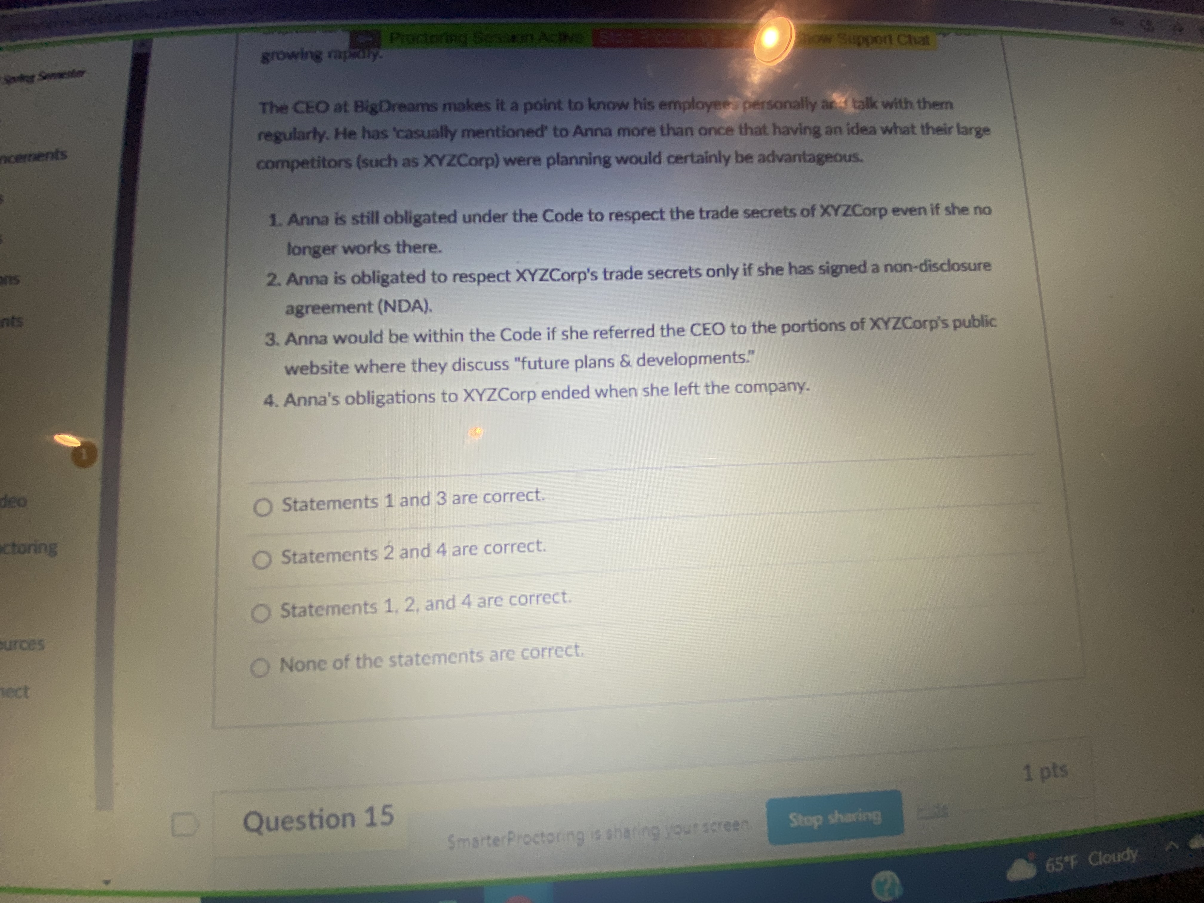 Proctoring Session Active 5095 0356 1 382 ow