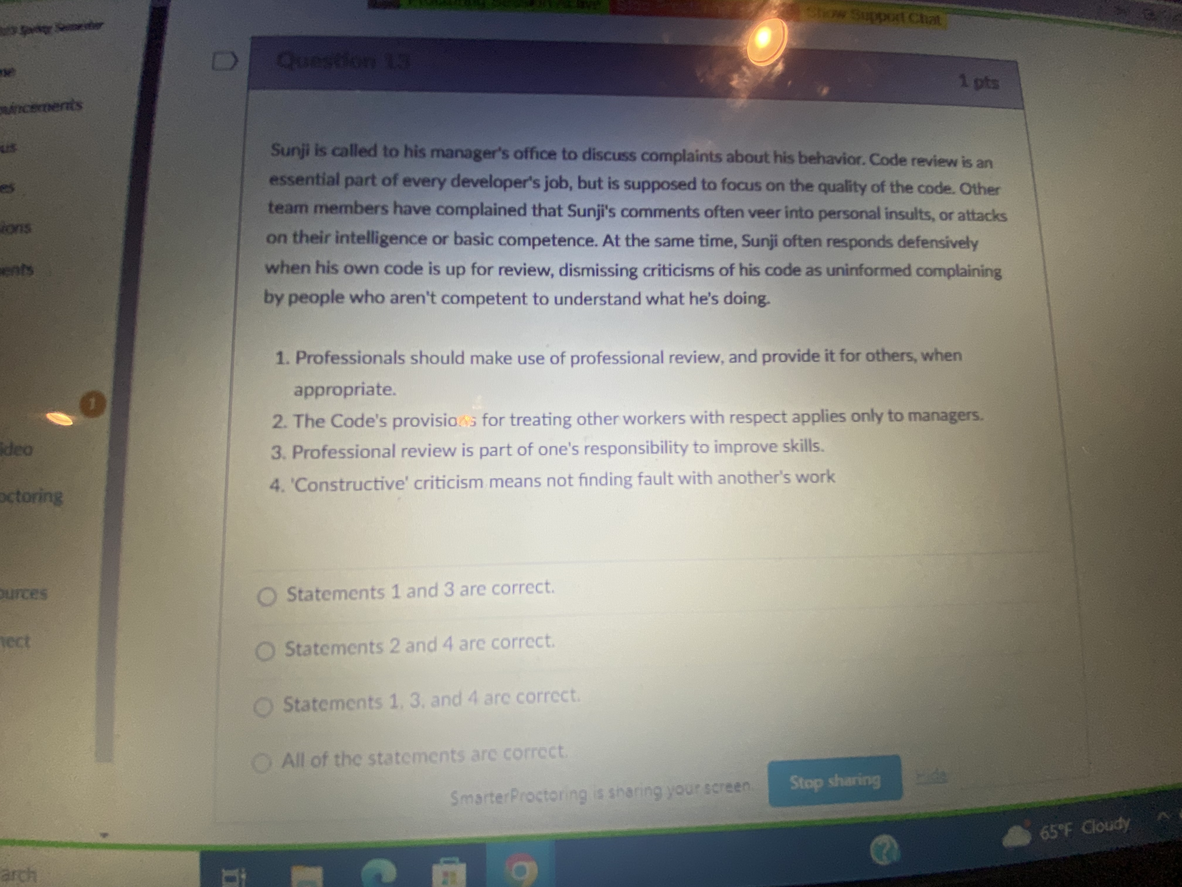 Proctoring Session Active 5095 0356 1 382 ow