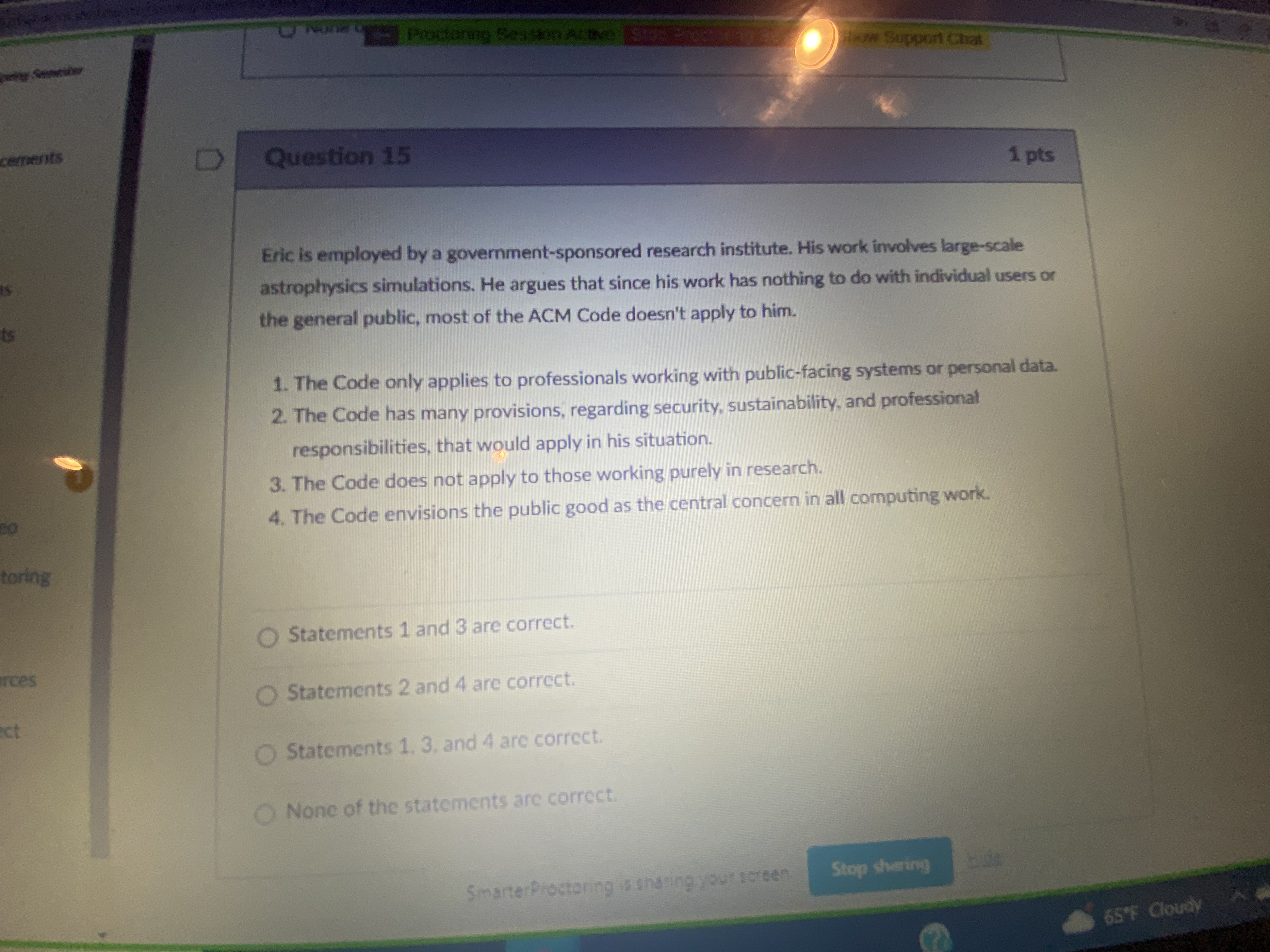 Proctoring Session Active 5095 0356 1 382 ow