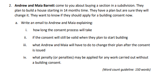 Task 3: Building Law As areal estate licensee,