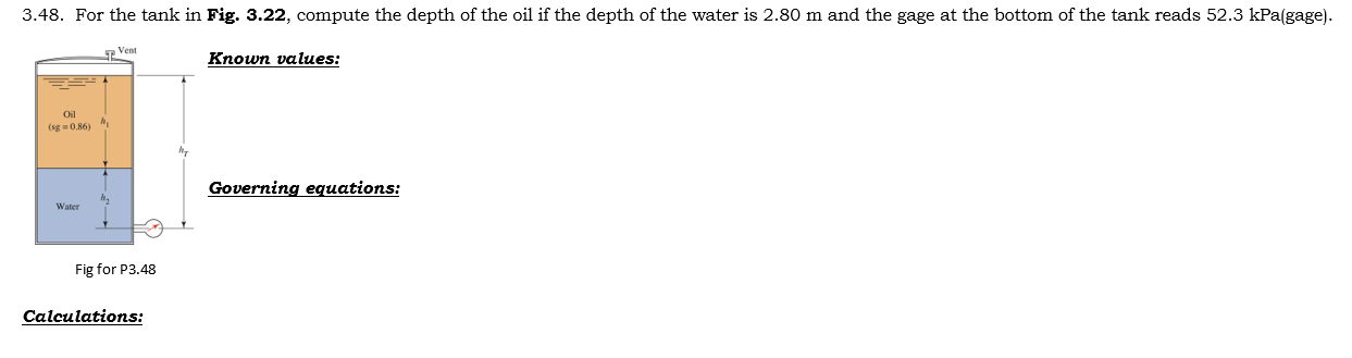 1.93. A storage vessel for gasoline (sg = 0.68)