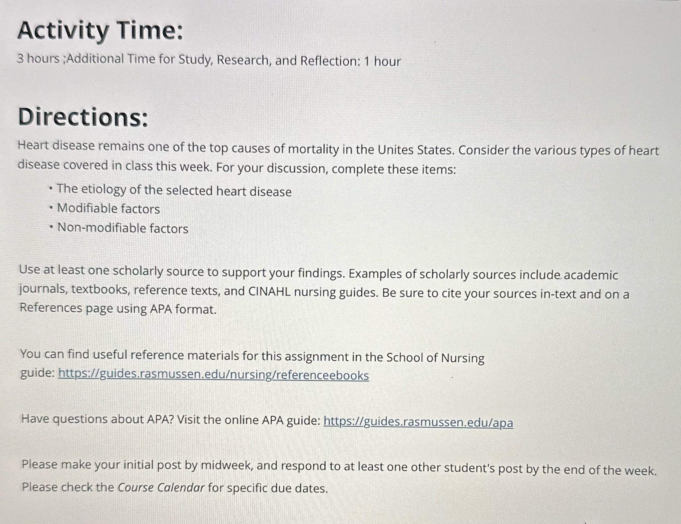 Activity Time: 3 hours ;Additional Time for