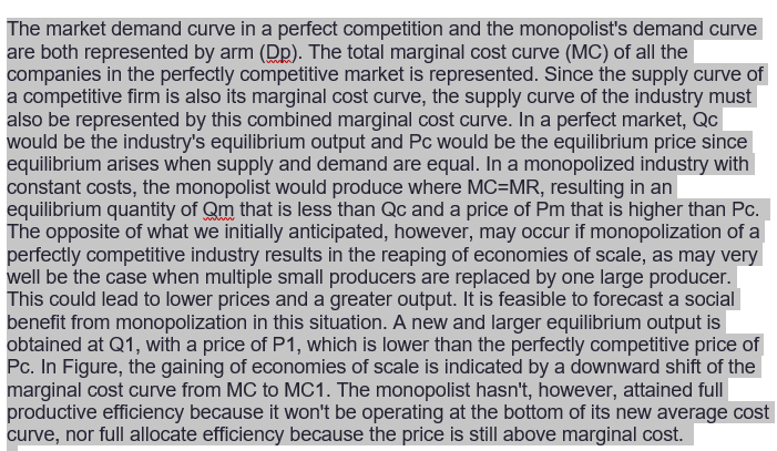 rewrite in own words The market demand curve in a