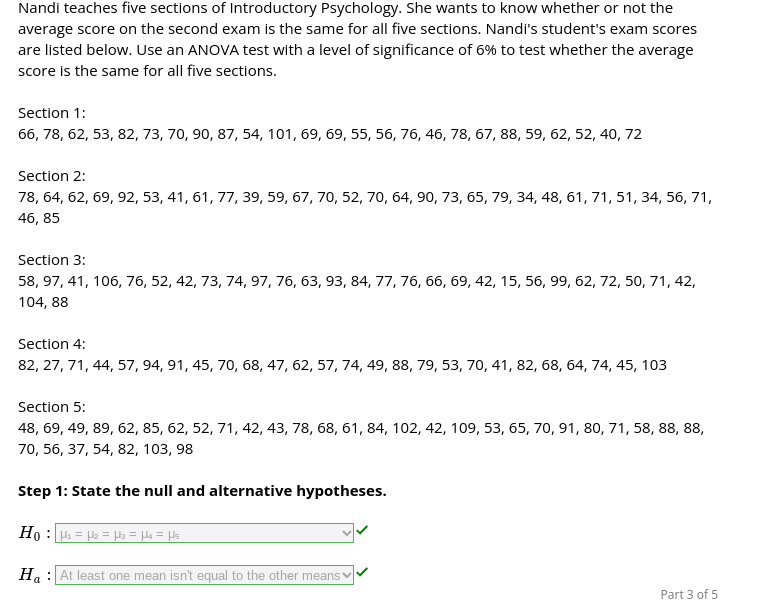 Nandi teaches five sections of Introductory