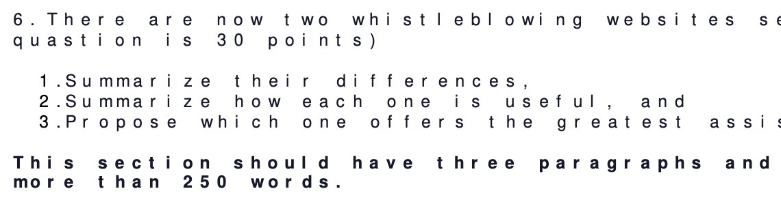 6 . There are now two whist l ebl owing websites