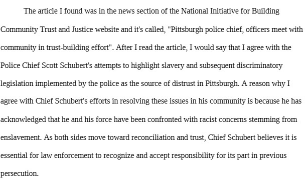 The article I found was in the news section of