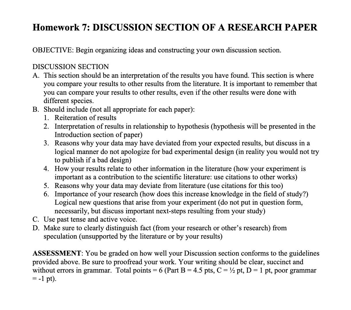 Imagine you are required to wrrite a research