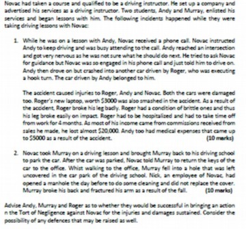 Novac had taken a course and qualified to be a