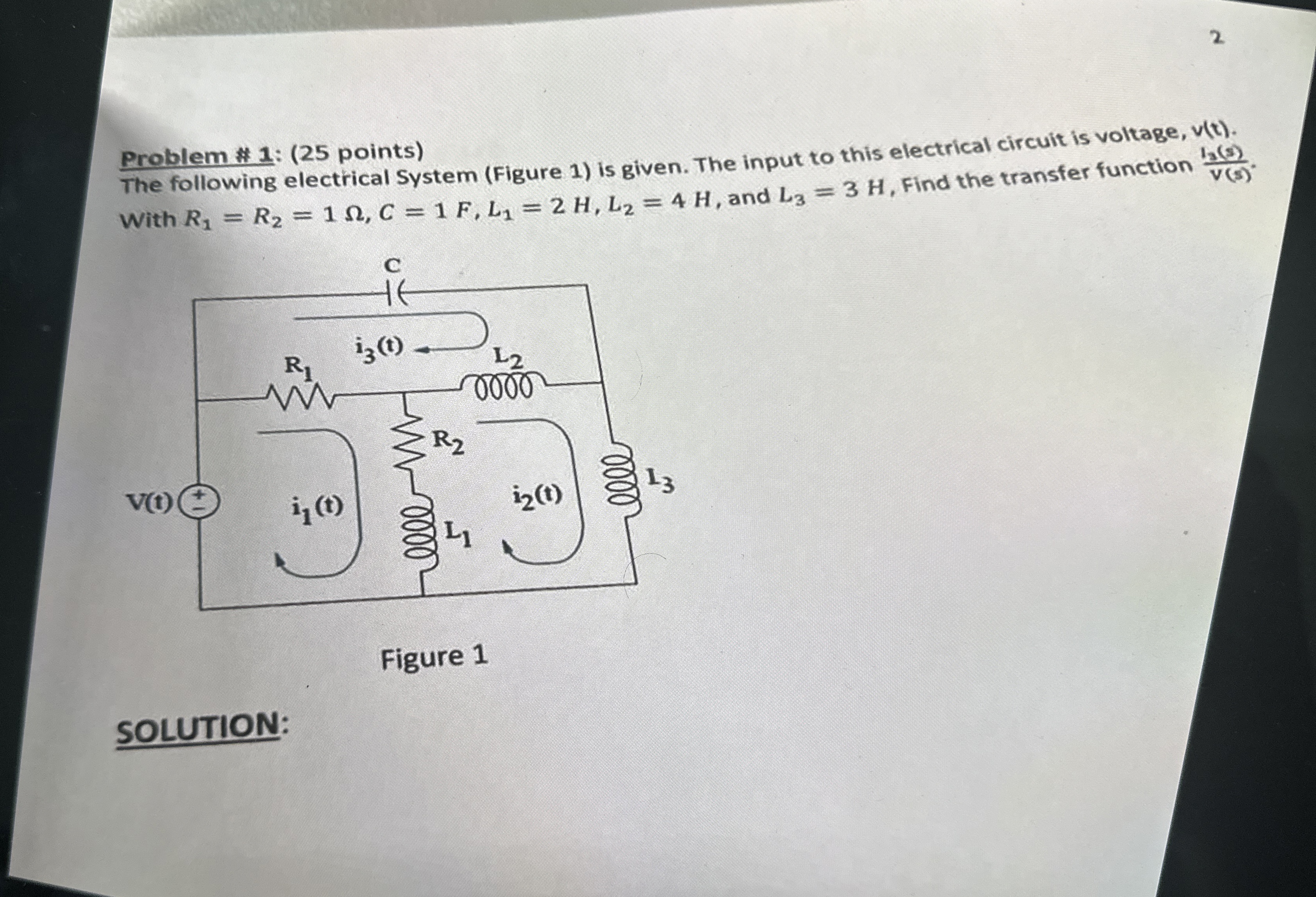 URGENT ( please solve it correctly ) Problem # 1