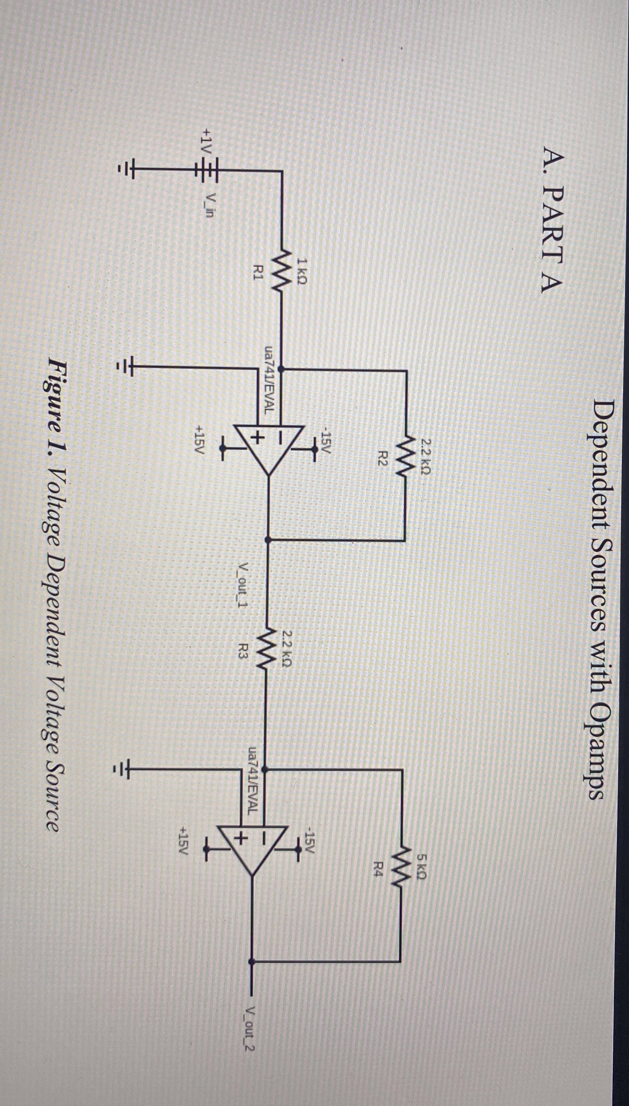 Dependent Sources with Opamps A . PART A Figure 1